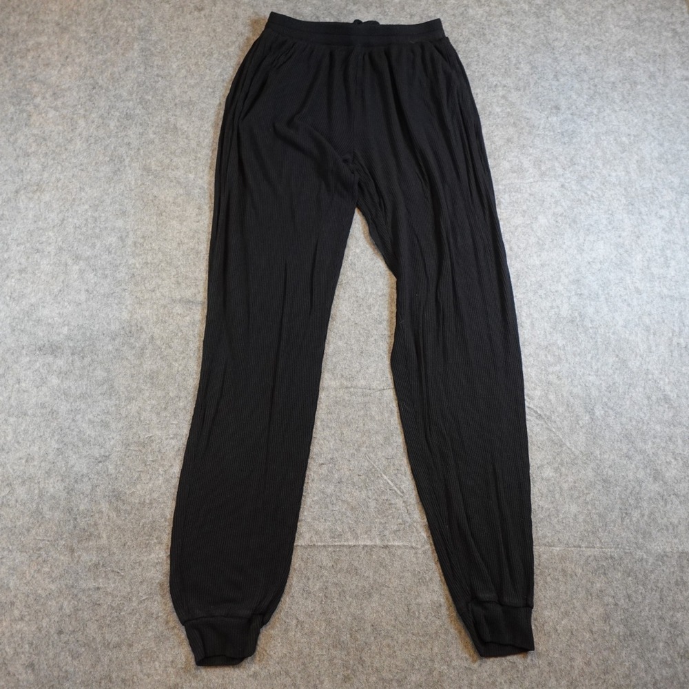 Alo Pants Women XS Black Muse Sweatpants Ribbed Joggers Yoga Sporty